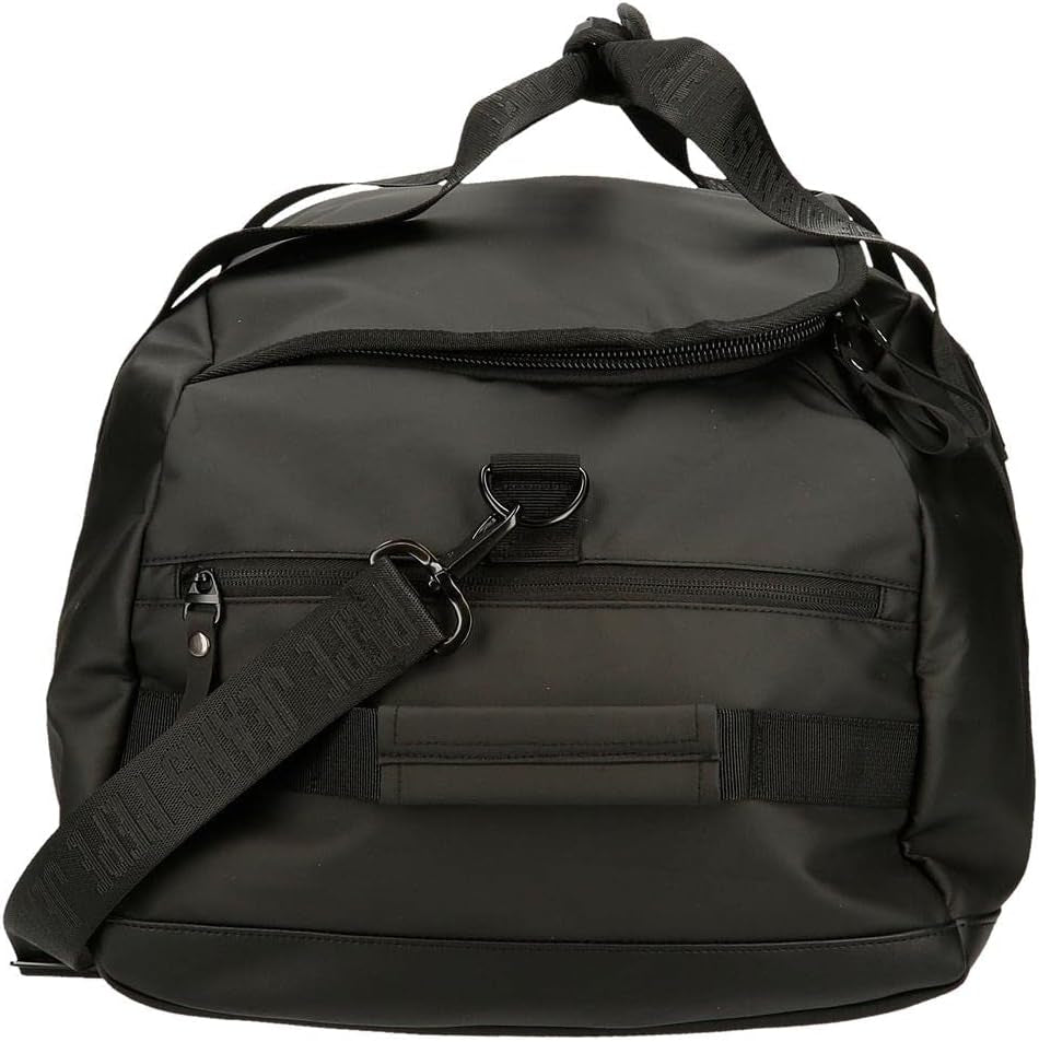 Pepe Jeans Hoxton åkpåse, svart, 56 x 32 x 25,5 cm, polyester och PU, flerfärgad (flerfärgad), unik, åkpåse Bagage och reseutrustning Naty Shop