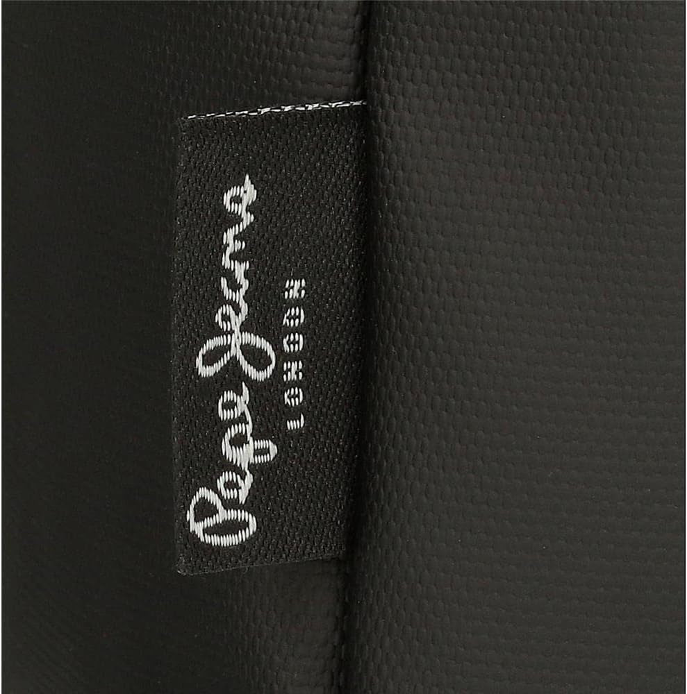 Pepe Jeans Hoxton åkpåse, svart, 56 x 32 x 25,5 cm, polyester och PU, flerfärgad (flerfärgad), unik, åkpåse Bagage och reseutrustning Naty Shop