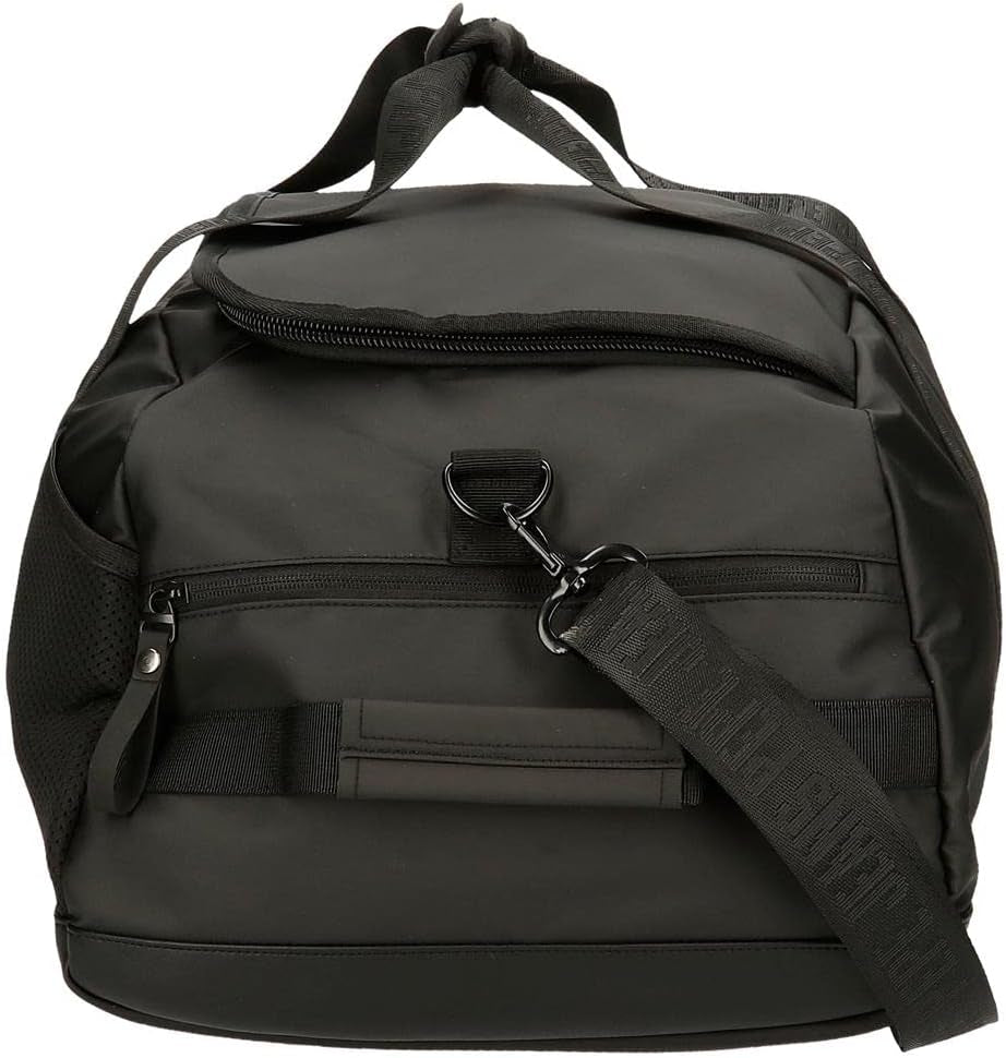 Pepe Jeans Hoxton åkpåse, svart, 56 x 32 x 25,5 cm, polyester och PU, flerfärgad (flerfärgad), unik, åkpåse Bagage och reseutrustning Naty Shop