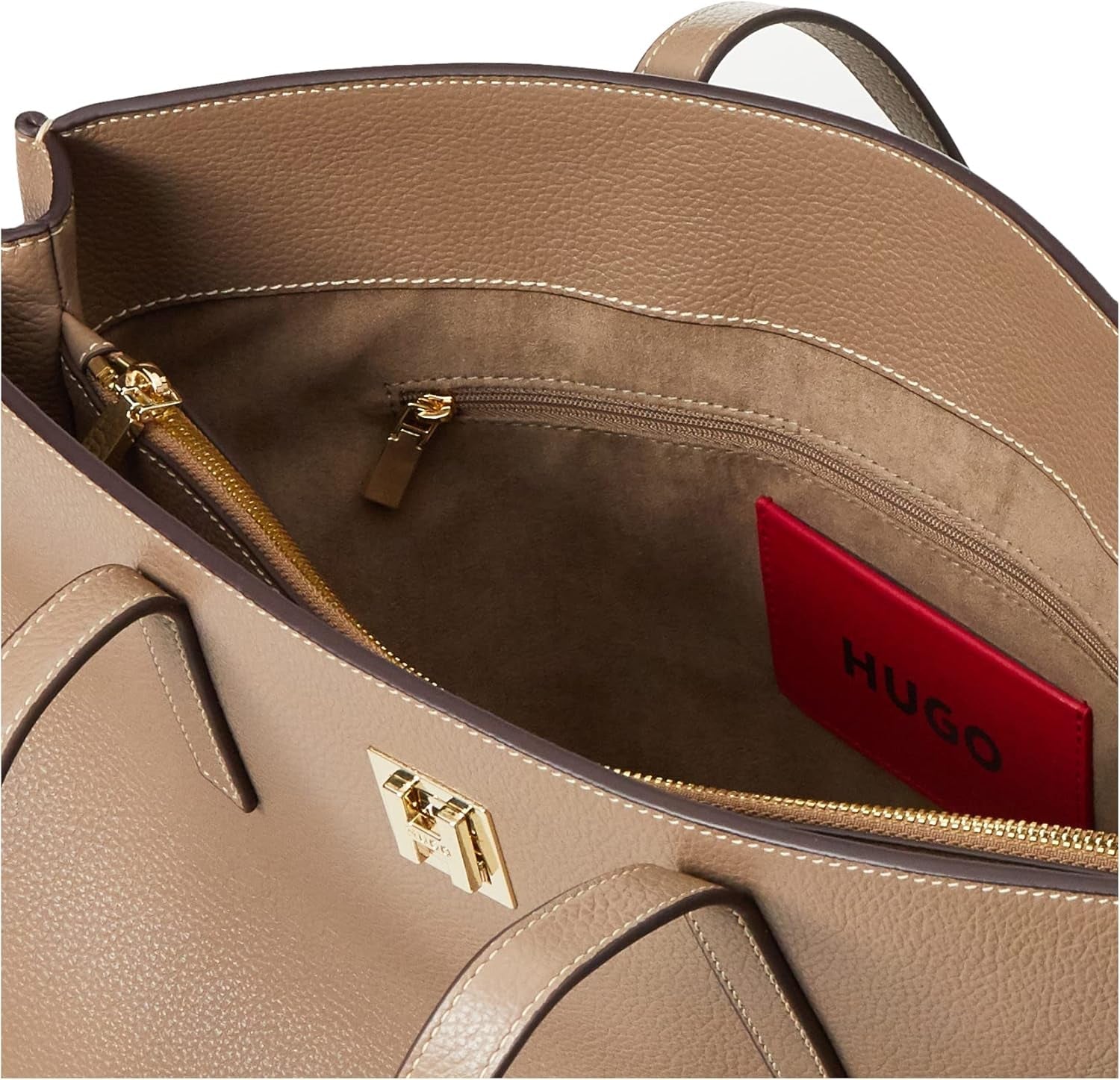 Arbetsväska dam HUGO Arleen Arbetsväska Dark Beige251 One Size Damväskor Naty Shop