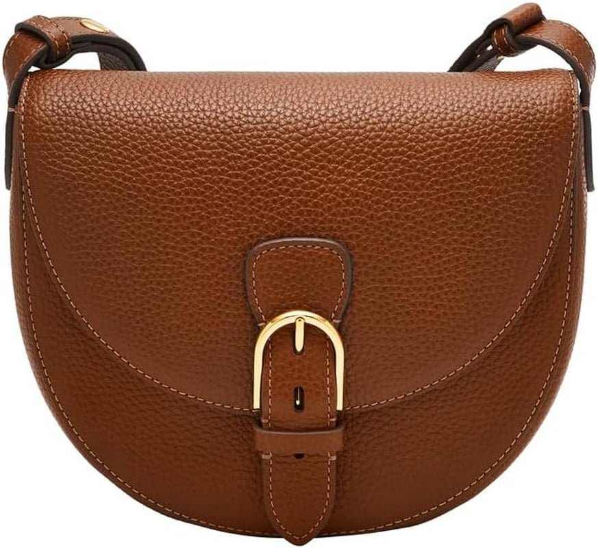 Fossil Everleigh Handväska i läder eller bomull för kvinnor Väskor Dam Naty Shop Ash Brown