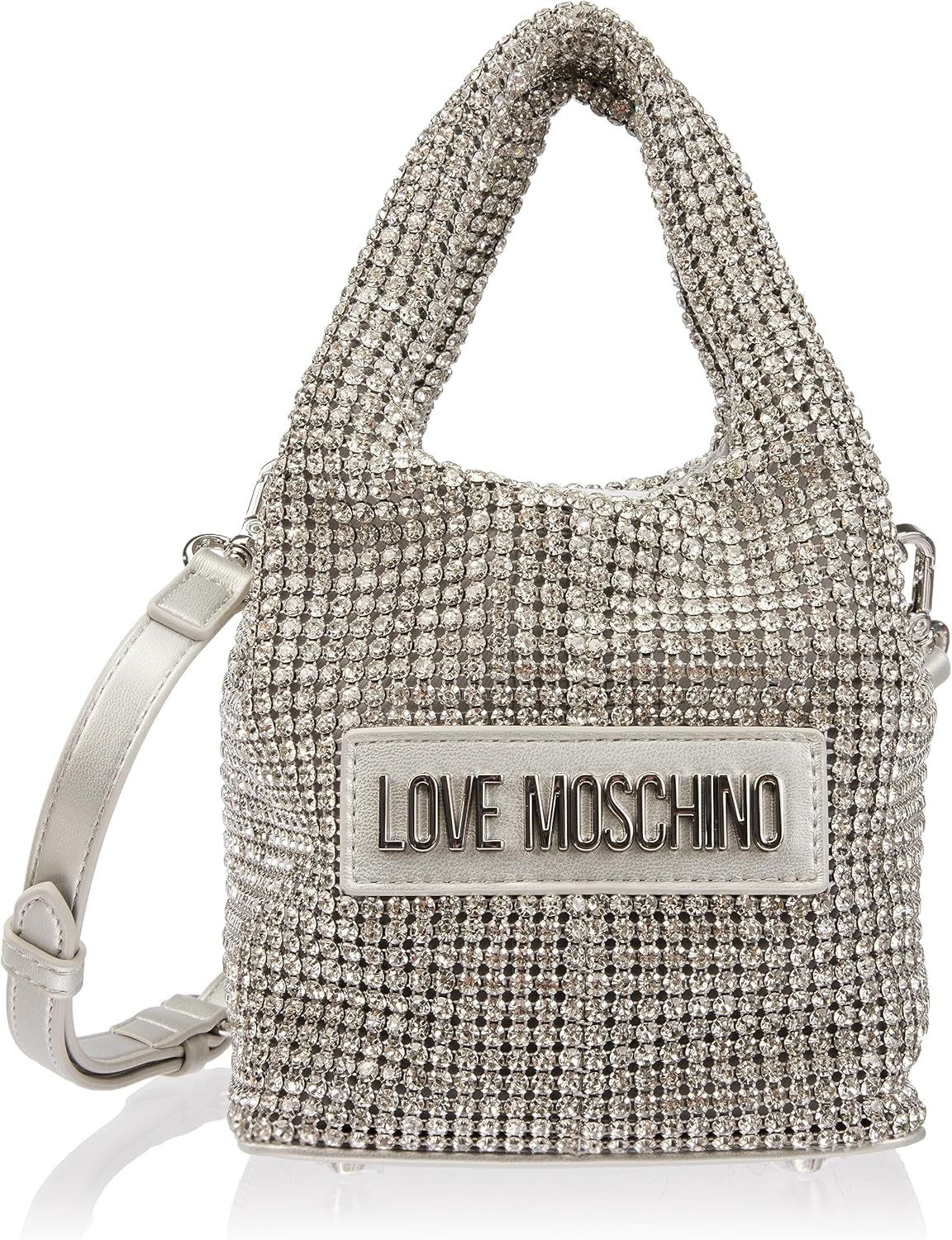 Love Moschino Handväska Dam Jc4044pp1h, 26X14X14 Damväskor Naty Shop Argento