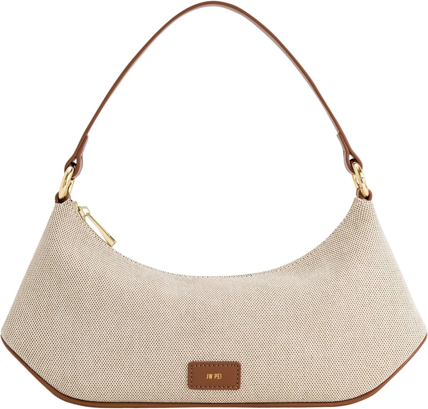 Axelväska för kvinnor JW PEI Lily Väskor Dam Naty Shop Brun canvas