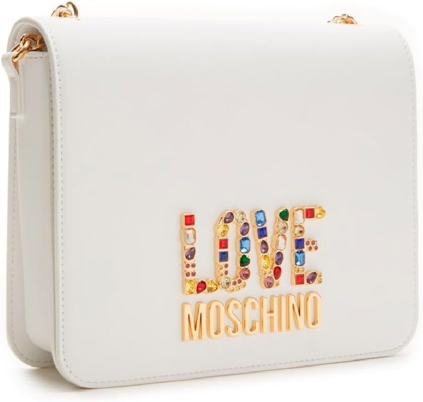 Love Moschino Damaxelväska, Vit Axelväska, Vit Naty Shop Damväska