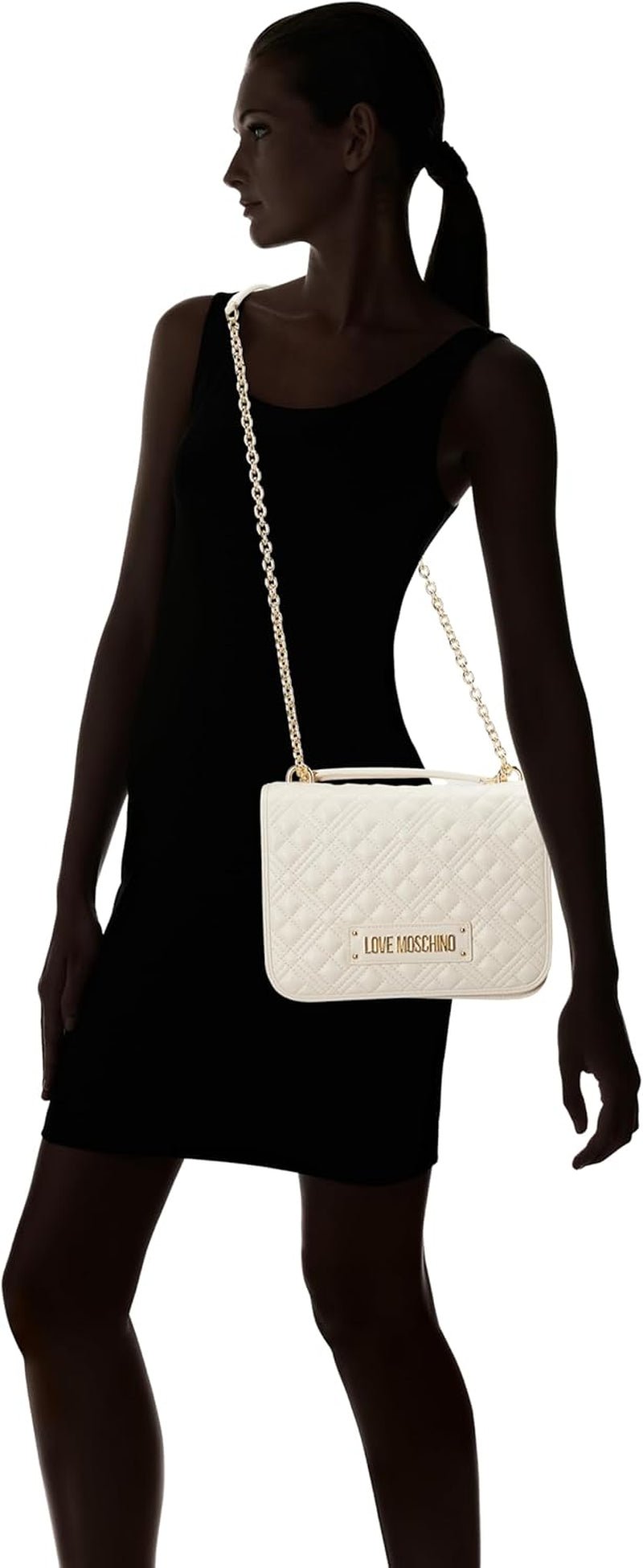 Love Moschino Damaxelväska, White Naty Shop Damväskor