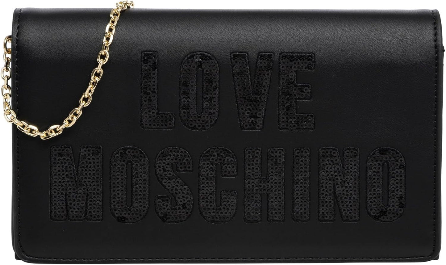 Love Moschino Damaxelväska, Svart Axelväska, Svarta Damväskor Naty Shop Standardtitel