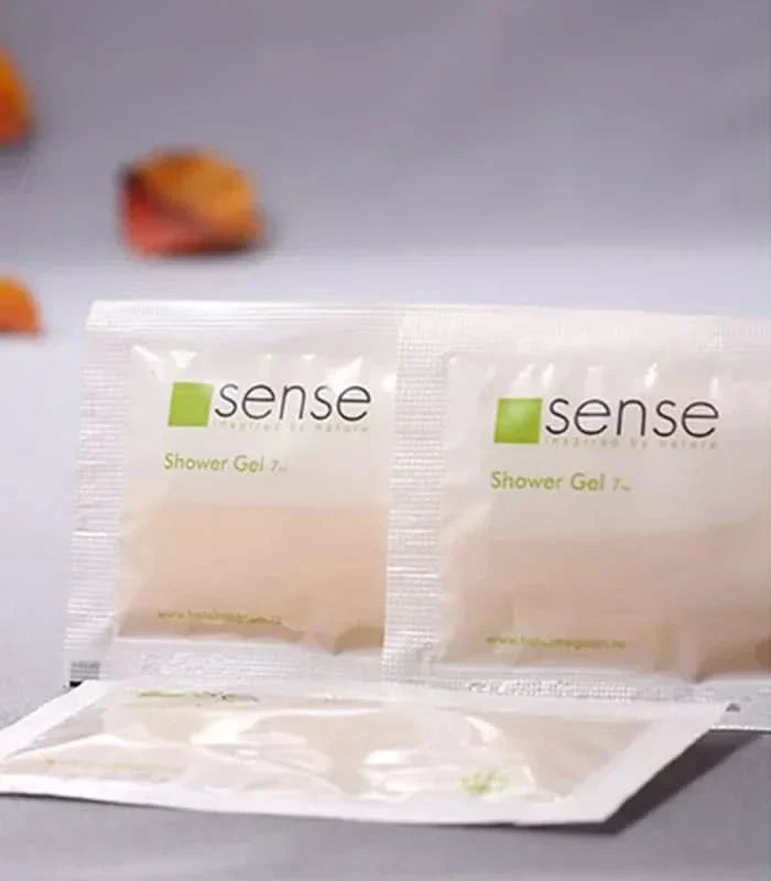 Hotell duschtvål kuvert, 7 ml, SENSE, 250 stycken Naty Shop Hotel Cosmetics