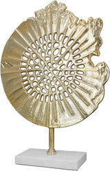 GILDE Deko große Figur Skulptur XXL - silver dekorativ skulptur gjord av aluminium färg: silver - vardagsrum dekoration jubileumspresent höjd 114 cm Statyetter och skulpturer Naty Shop Gold Höjd 51 cm