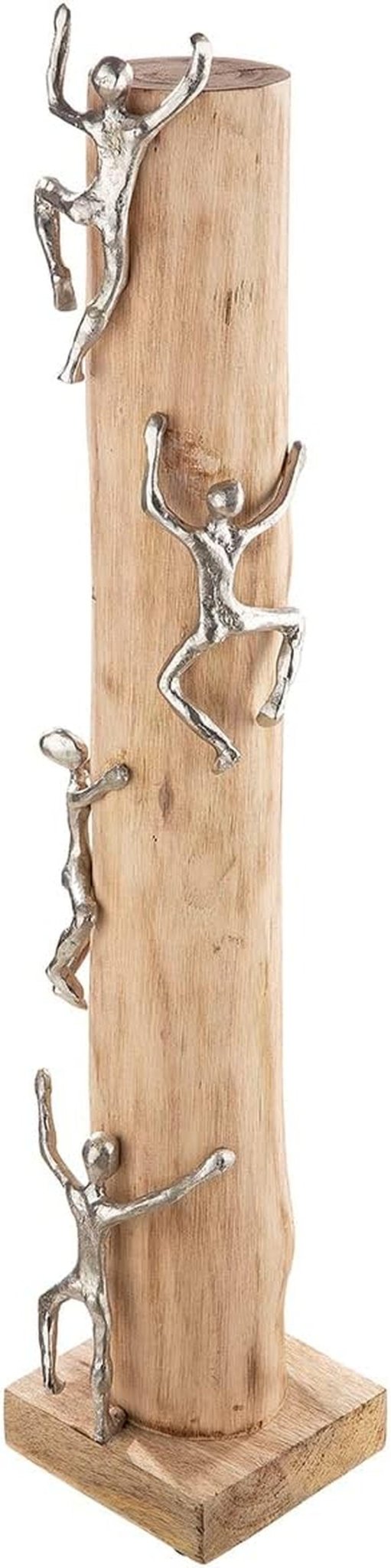 GILDE Dekorativ skulpturfigur XL - högt upp Aluminium, färgat naturligt trä - Höjd 74 cm Statyetter och skulpturer Naty Shop Standardtitel