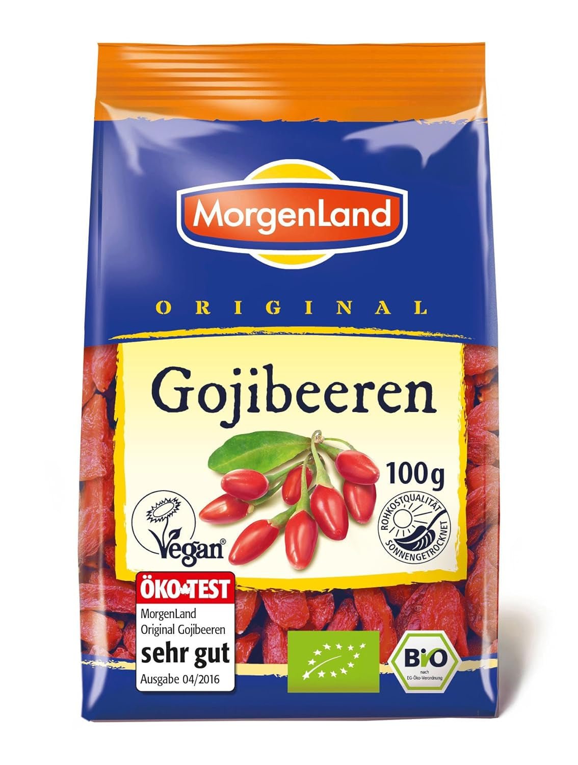 Gojibär 100g ekologisk torkad frukt, 1 förpackning (1 x 100g) Uttorkade produkter Min butik Gojibär