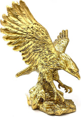 Golden Eagle Resin Ornaments Staty, Golden Eagle Skulptur Modern Hemmakontor Statyett Dekor Skrivbordsdekoration (Golden 1) Statyetter och skulpturer Naty Shop