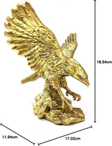 Golden Eagle Resin Ornaments Staty, Golden Eagle Skulptur Modern Hemmakontor Statyett Dekor Skrivbordsdekoration (Golden 1) Statyetter och skulpturer Naty Shop