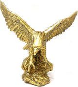 Golden Eagle Resin Ornaments Staty, Golden Eagle Skulptur Modern Hemmakontor Statyett Dekor Skrivbordsdekoration (Golden 1) Statyetter och skulpturer Naty Shop