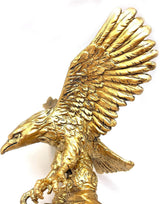 Golden Eagle Resin Ornaments Staty, Golden Eagle Skulptur Modern Hemmakontor Statyett Dekor Skrivbordsdekoration (Golden 1) Statyetter och skulpturer Naty Shop