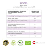 GREEN PANDA® ekologiskt aroniapulver från Österrike | finmalda torkade aronia | ekologiska aronia utan tillsatser | regionalt alternativ till acaipulver och gojibär | 500g Naty Shop torkade produkter