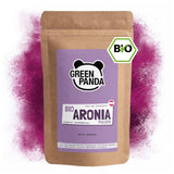 GREEN PANDA® ekologiskt aroniapulver från Österrike | finmalda torkade aronia | ekologiska aronia utan tillsatser | regionalt alternativ till acaipulver och gojibär | 500g Naty Shop uttorkade produkter Standardtitel