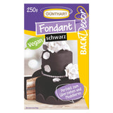 Günthart BackDecor 250 grön fondant 100 % vegansk palmolja fri, tårfri för att täcka kakor och bakverk Lämplig för modellering 1 förpackning (1 x 250 g) Naty Shop Sockerpasta 250 g (1 förpackning) Svart