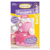 Günthart BackDecor 250 Grön Fondant 100% Vegansk Palmolja Fri Tårtålig att täcka kakor och bakverk Lämplig för modellering 1 Pack (1 x 250g) Naty Shop Sugar Paste 250G (1 Pack) Rosa