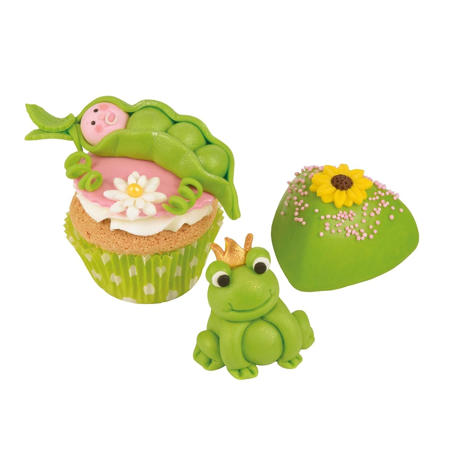 Günthart BackDecor 250 fondantgrön, 100 % vegansk, palmoljefri, rivsäker för att täcka kakor och bakverk, lämplig för modellering, 1 förpackning (1 x 250 g) Naty Shop Sugarpasta