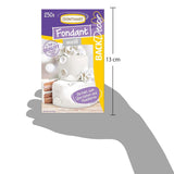Günthart BackDecor 250 g vit fondant, 100 % vegansk, palmoljefri, tårbeständig för att täcka kakor och bakverk, lämplig för modellering, 2-pack (1 x 250 g) Naty Shop Sugarpaste