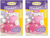 Günthart BackDecor fondant rosa | överlägsen kvalitet | redo att användas | utan palmolja | rivsäker | för beläggning av kakor och bakverk | lämplig för modellering | förpackning om 2 (1 x 250 g) Naty Shop Sugar Paste Pink 250 G (förpackning med 2)