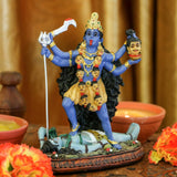 Hinduiska guden Kali Ma-statyn, Indien Gudinnan Kali Bhavatarini Destroyer-staty Dekorativ hinduisk gudinna av tiden och döden Murti Diwali Pooja Presenter Hemmakontoret Temple Mandir Altar Puja-föremål Statyetter och skulpturer Naty Shop