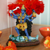 Hinduiska guden Kali Ma-statyn, Indien Gudinnan Kali Bhavatarini Destroyer-staty Dekorativ hinduisk gudinna av tiden och döden Murti Diwali Pooja Presenter Hemmakontoret Temple Mandir Altar Puja-föremål Statyetter och skulpturer Naty Shop