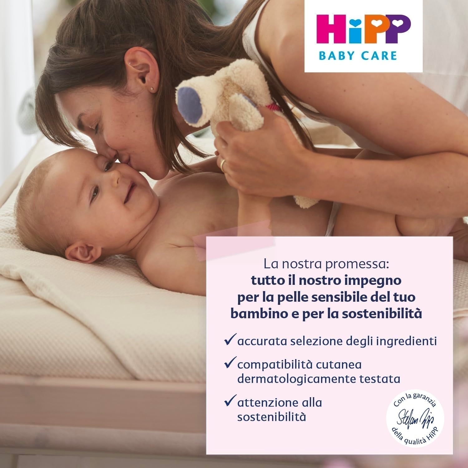 HiPP Baby Care Shampoo med balsam för barn, reder ut håret och skyddar hårbotten, för känslig hud, med naturligt ekologiskt mandelextrakt, 1 x 200 ml Barn - Bath and Skincare Naty Shop
