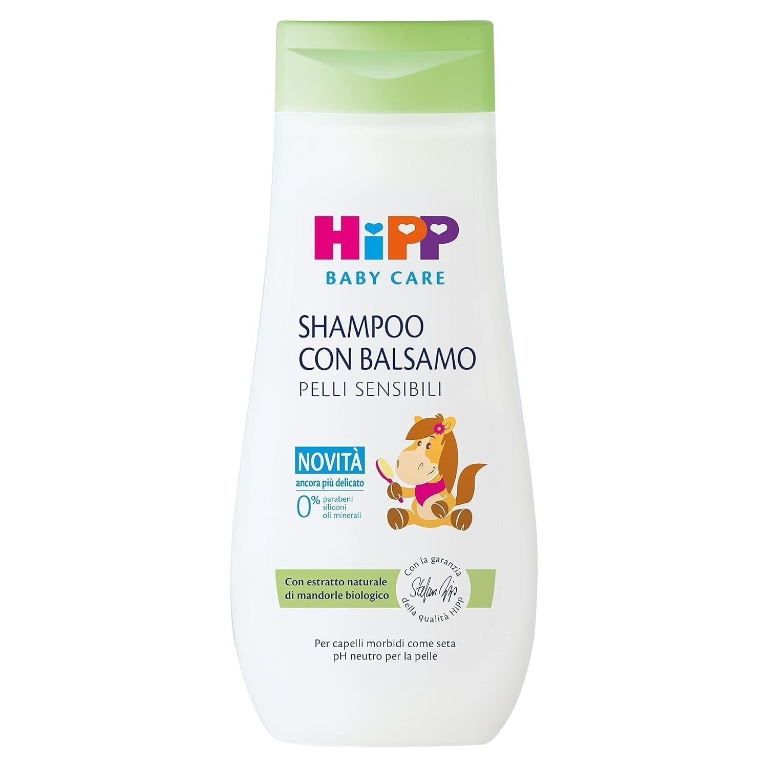 HiPP Baby Care Shampoo med balsam för barn, reder ut håret och skyddar hårbotten, för känslig hud, med naturligt organiskt mandelextrakt, 1 x 200 ml Barn - Bad och hudvård Naty Shop Standardtitel