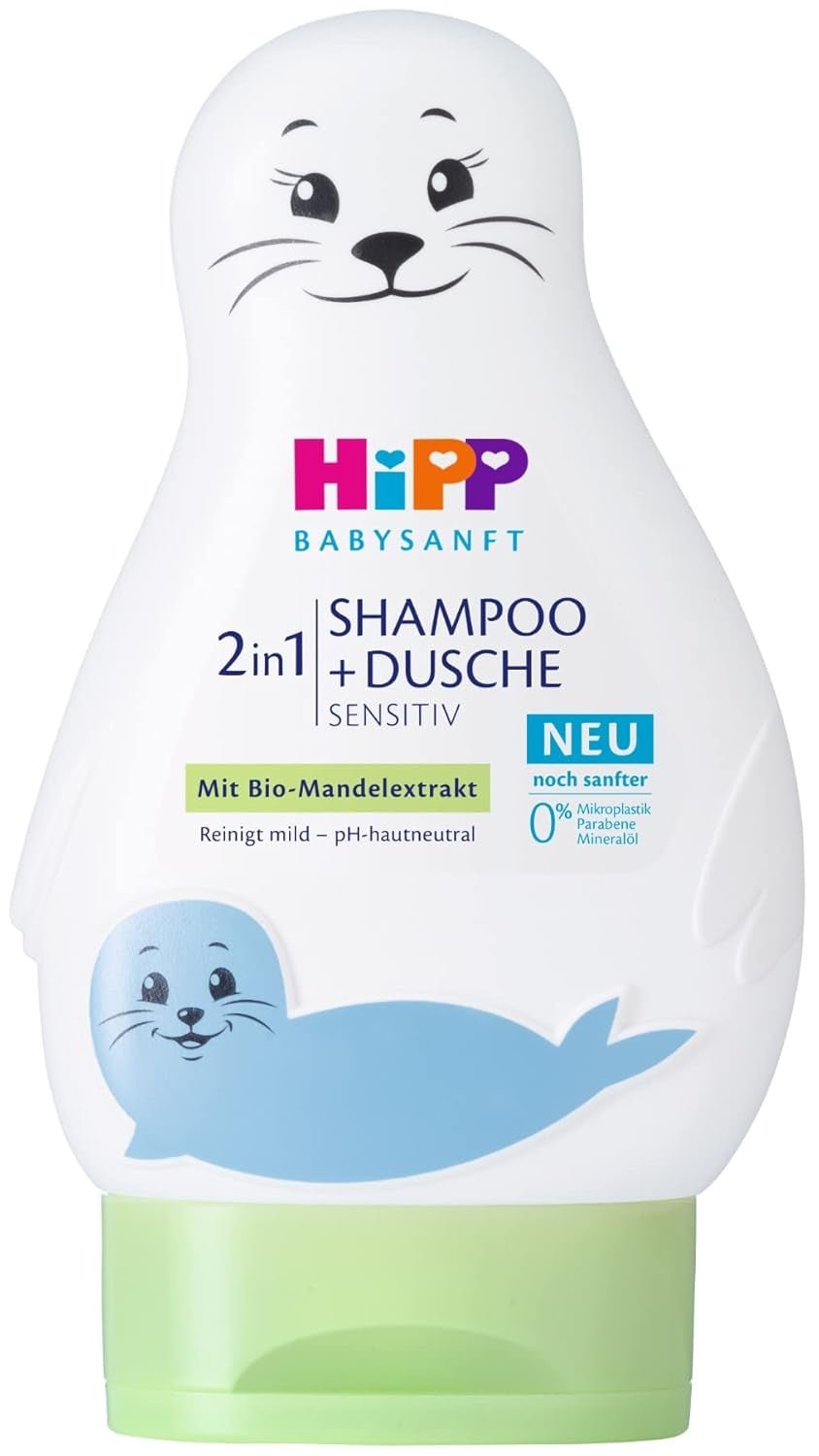 HiPP Babysanft 2in1 schampo + dusch, förpackning om 6 (6 x 200 ml) Barn - Bad och hudvård Naty Shop Standardtitel