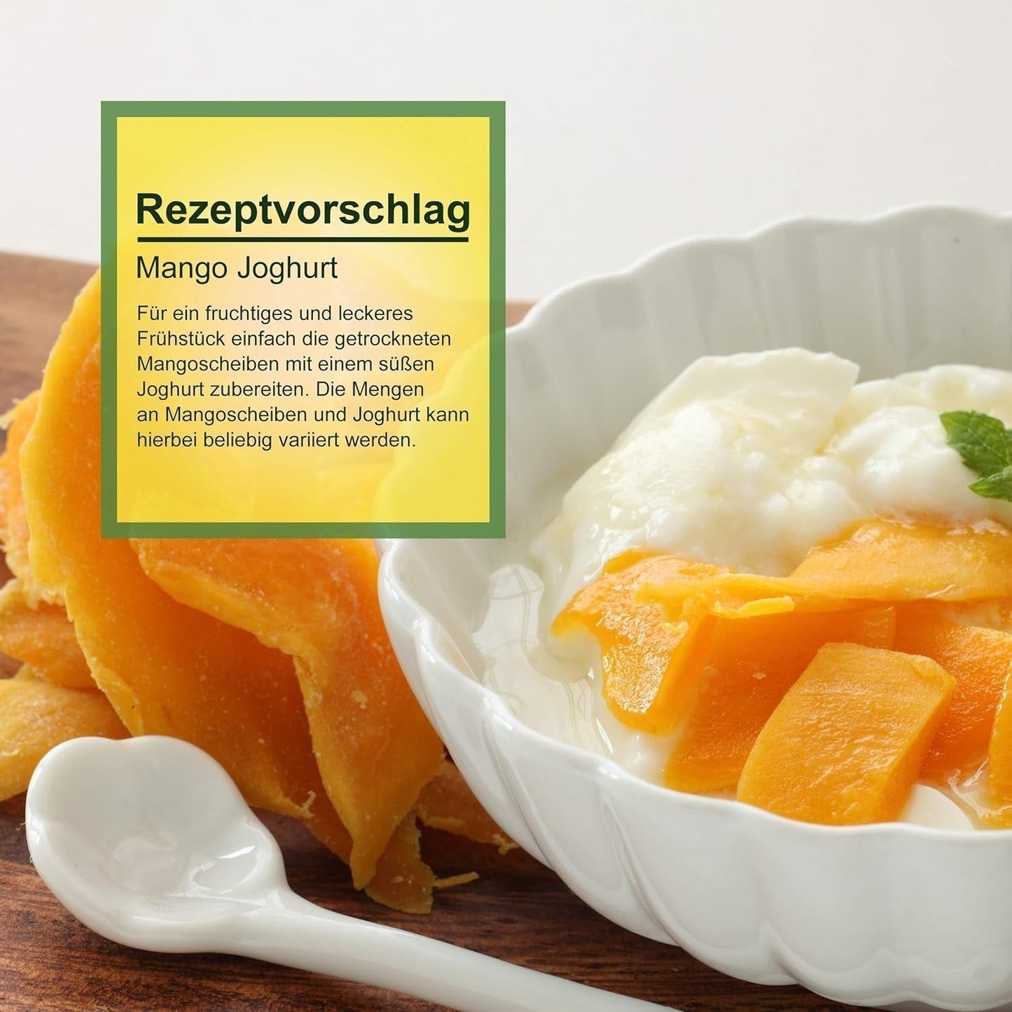 Howa torkad mango - torkad frukt i ekologisk kvalitet, naturlig och osvavellad - perfekt för matlagning, bakning eller som ett hälsosamt mellanmål - mangoskivor - sockerfria - 1000 g Naty Shop torkade produkter