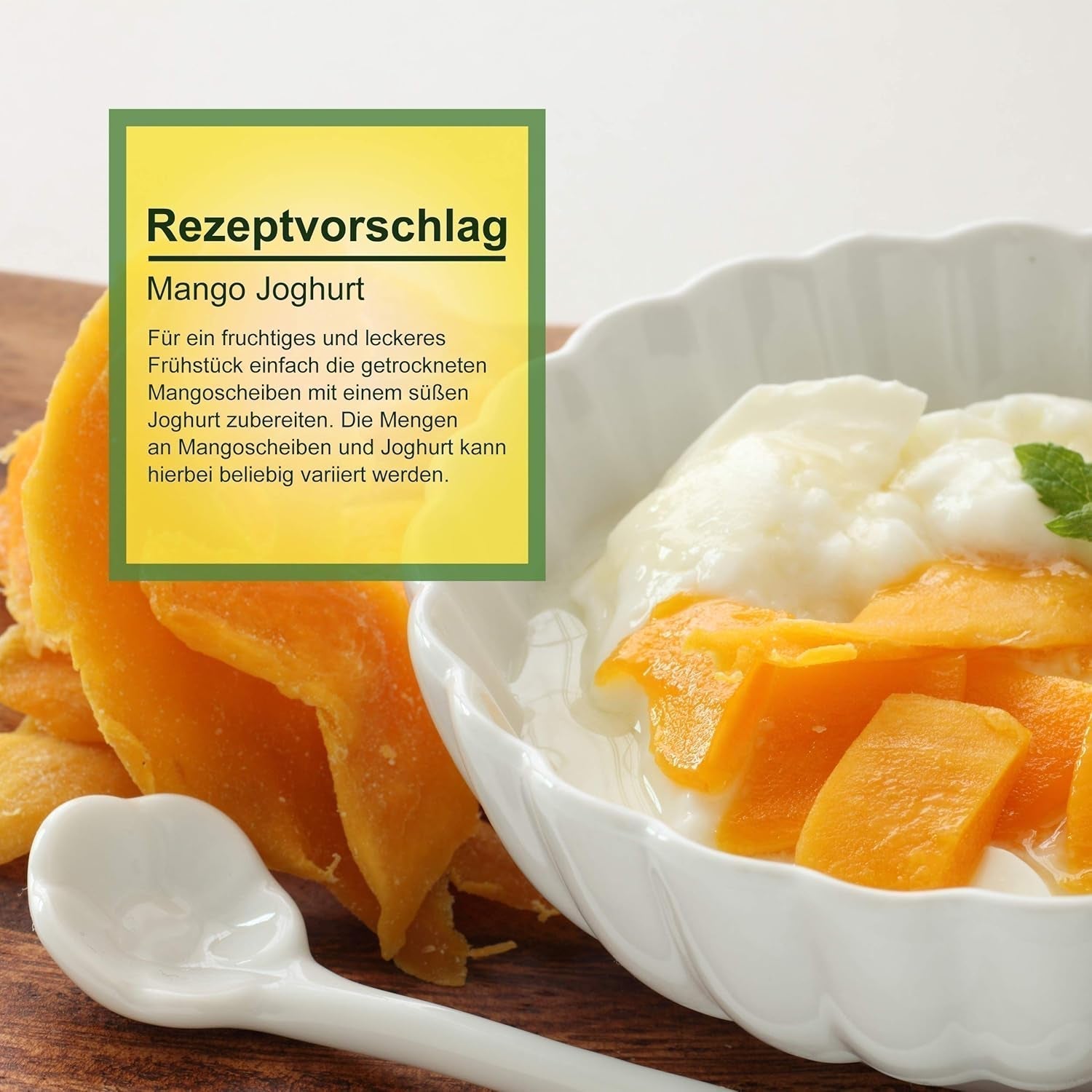 Howa torkad mango - torkad frukt i ekologisk kvalitet, naturlig och osvavellad - perfekt för matlagning, bakning eller som ett hälsosamt mellanmål - mangoskivor - sockerfria - 1000 g Naty Shop torkade produkter