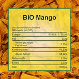 Howa torkad mango - torkad frukt i ekologisk kvalitet, naturlig och osvavellad - perfekt för matlagning, bakning eller som ett hälsosamt mellanmål - mangoskivor - sockerfria - 1000 g Naty Shop torkade produkter