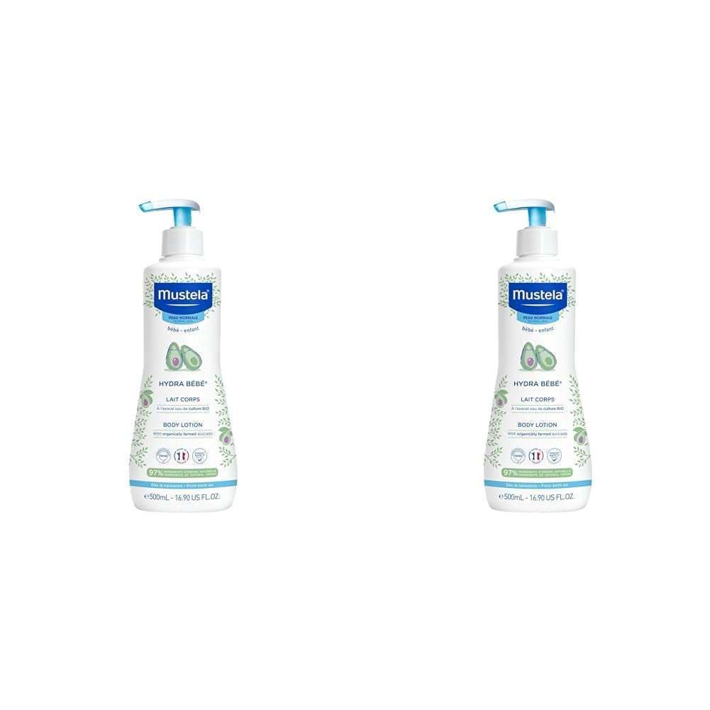 Hydra Bébé - Kroppsmjölk för känslig babyhud, 500 ml Barn - Bad och hudvård Naty Shop 500 ml (förpackning med 2) Mandel