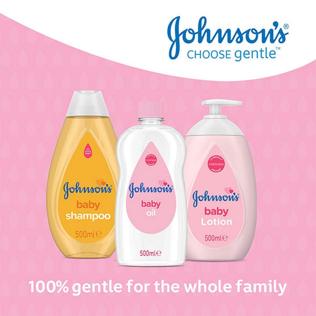 Johnsons JOHNSON'S - Babyolja, (1 X 500 ML) Barn - Bad och hudvård Naty Shop