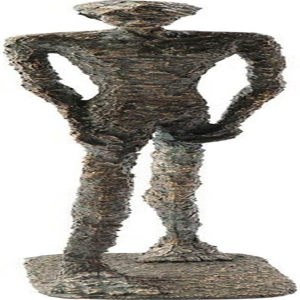 Kare Design Dekorativt objektkonst Dam Brons Dekorativ statyett Harts Antik utseende Staty Dekorkonstobjekt Tillbehör 78x13.5x13.5cm Statyetter och skulpturer Naty Shop Grå man