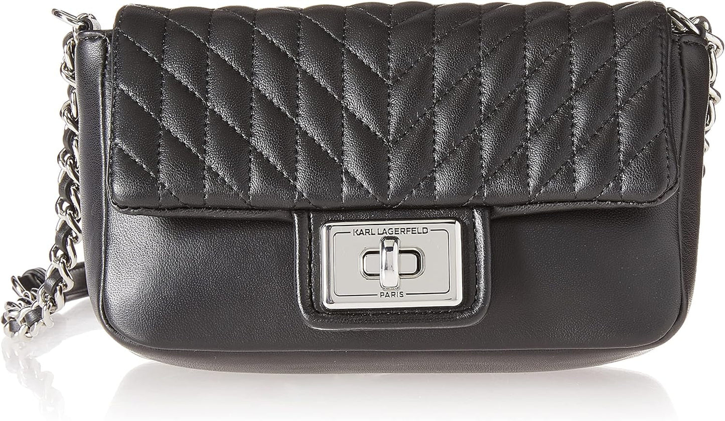 KARL LAGERFELD Agyness crossbody axelväska Väskor Dam Naty Shop Svart/Silver