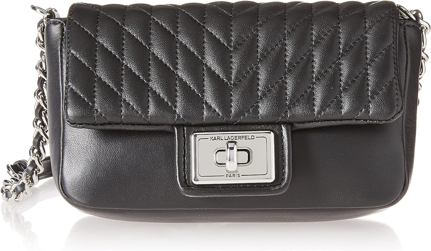 KARL LAGERFELD Agyness crossbody axelväska Väskor Dam Naty Shop Svart/Silver