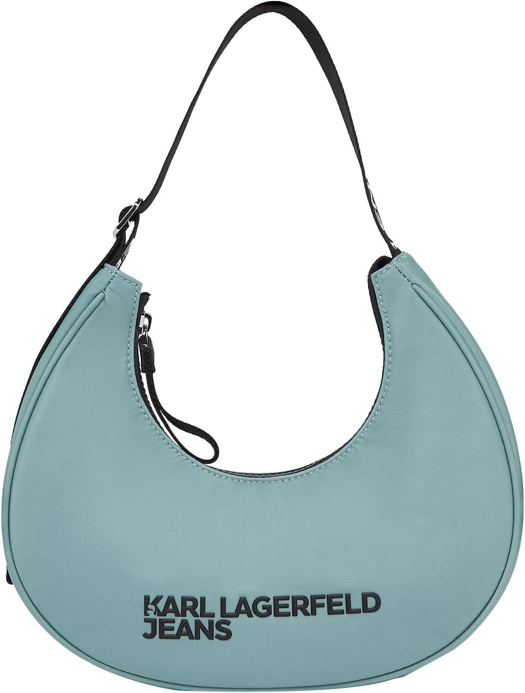 KARL LAGERFELD JEANS Essential Nylon Moon Bag Damväskor Naty Shop Granitgrön