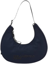 KARL LAGERFELD JEANS Essential Nylon Moon Bag Damväskor Naty Shop Dark Slate
