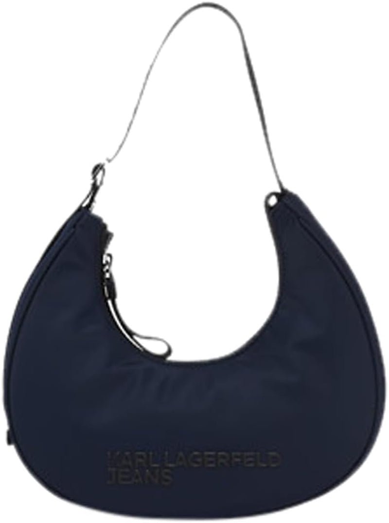 KARL LAGERFELD JEANS Essential Nylon Moon Bag Damväskor Naty Shop Dark Slate
