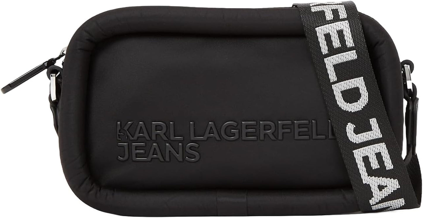 KARL LAGERFELD JEANS Puffig kameraväska Crossbody-väskor Dam Naty Shop Svart