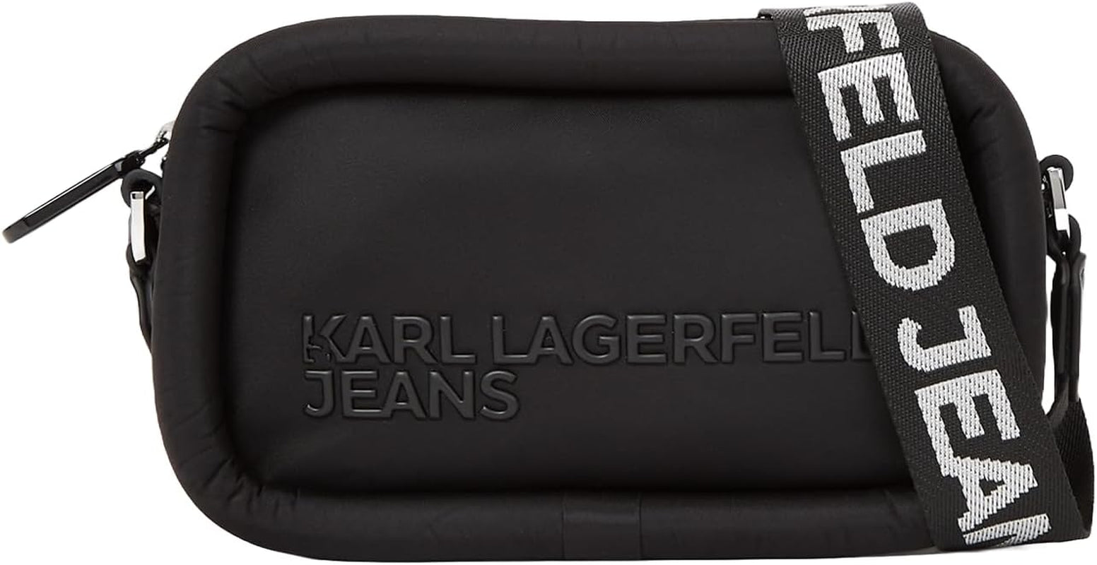KARL LAGERFELD JEANS Puffig kameraväska Crossbody-väskor Dam Naty Shop Svart