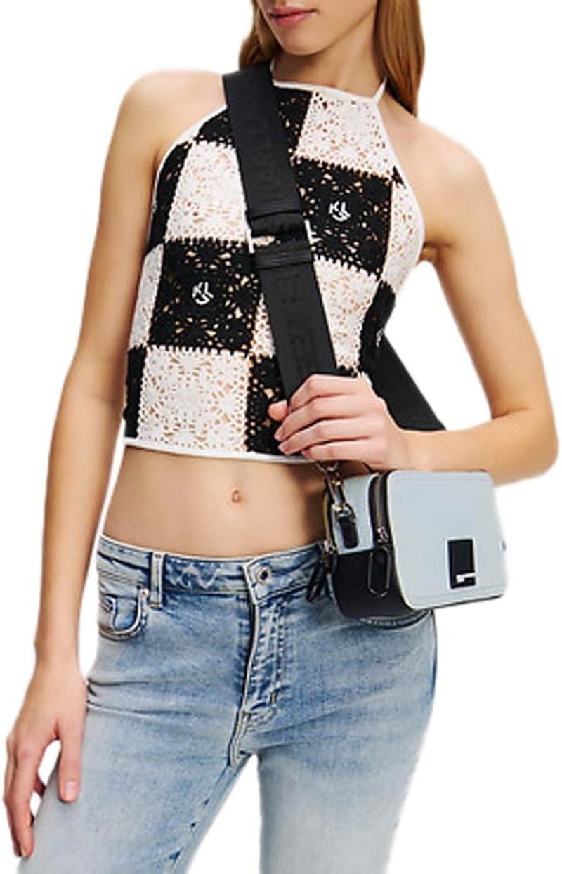 Karl Lagerfeld Jeans Damlåda Logotyp Kameraväska Cross Body, Ljusblå Damväskor Naty Shop