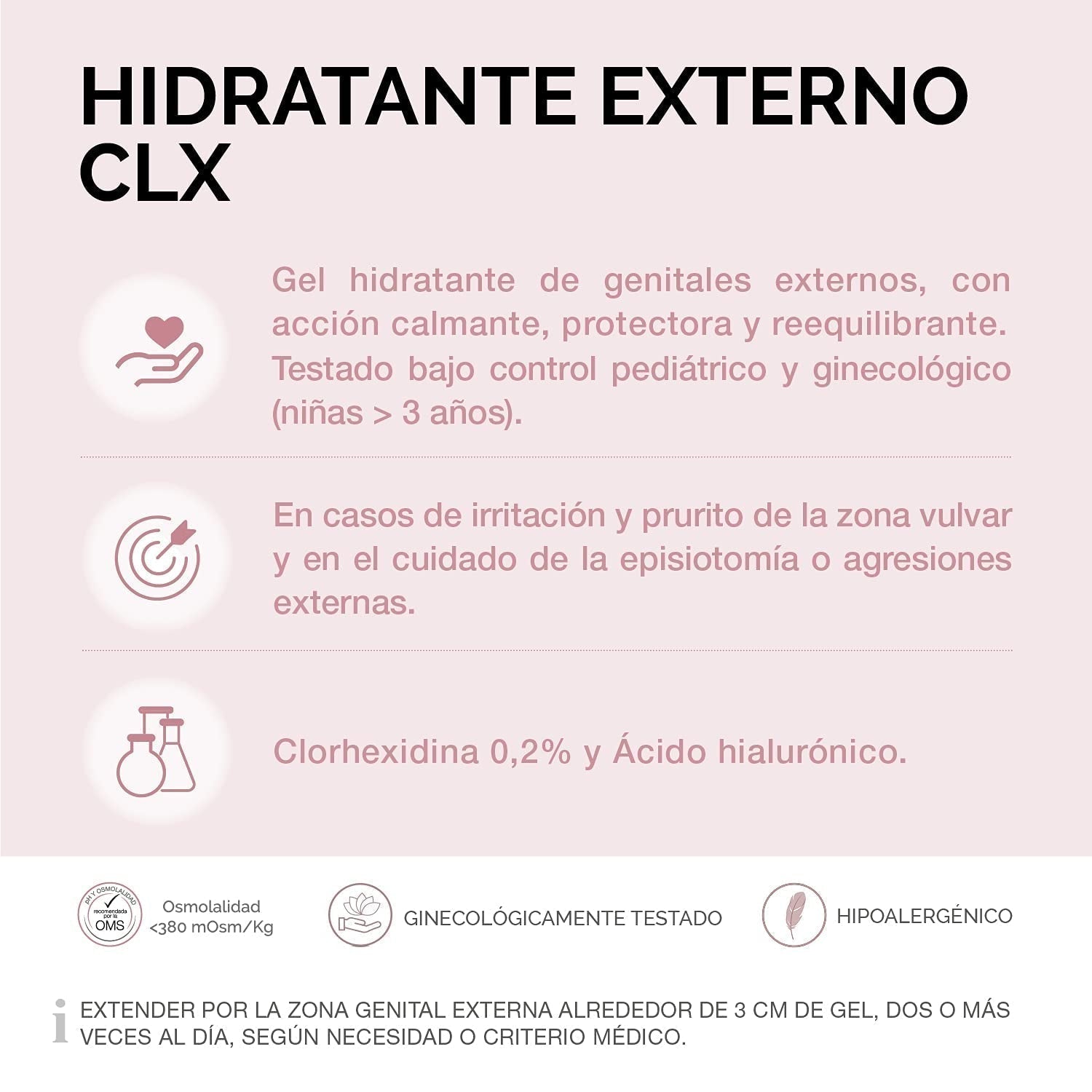 Lab - Extern fuktkräm CLX, Fuktgivande kräm för yttre intima områden, Klorhexidin och aloe vera, Allergivänlig, Parabenfri, Dermatologiskt och gynekologiskt testad - 30 ml Barn - Bad och hudvård Naty Shop