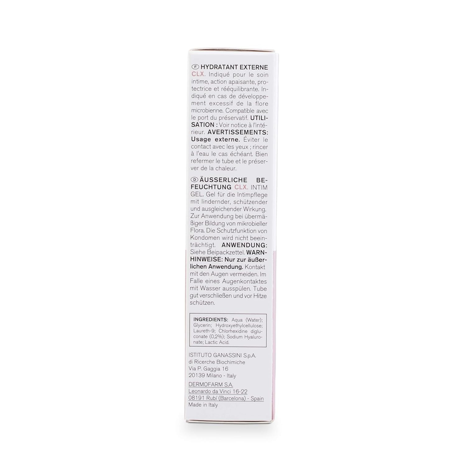 Lab - Extern fuktkräm CLX, Fuktgivande kräm för yttre intima områden, Klorhexidin och aloe vera, Allergivänlig, Parabenfri, Dermatologiskt och gynekologiskt testad - 30 ml Barn - Bad och hudvård Naty Shop