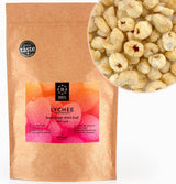 Torkad litchi BRIX | Naturlig litchi, torkad 95 g | Great Taste Award för torkad frukt | Icke-GMO, glutenfri, vegan, konserverade vitaminer Naty Shop Dehydrerade produkter Standardtitel