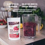 LOOV ekologiskt blåbärspulver, tillverkat av 100 % hela, frystorkade vilda blåbär skördade i skogarna i norra Europa, 113 g, utan tillsatt socker Naty Shop Dehydrated Products