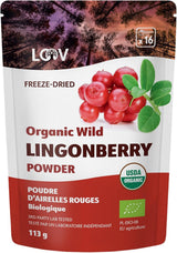 LOOV ekologiskt blåbärspulver tillverkat av 100 % hela, frystorkade vilda blåbär skördade i skogarna i norra Europa 113g, inget tillsatt socker Naty Shop Dehydrerade produkter 113G Tranbärspulver