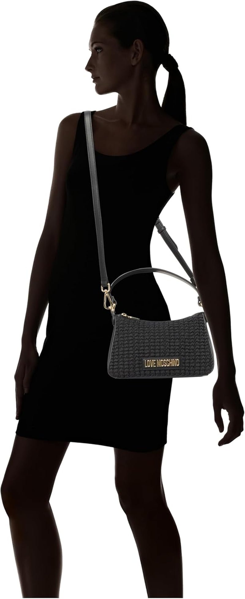 Love Moschino Damväska, Svart Handväska, Svarta Damväskor Naty Shop